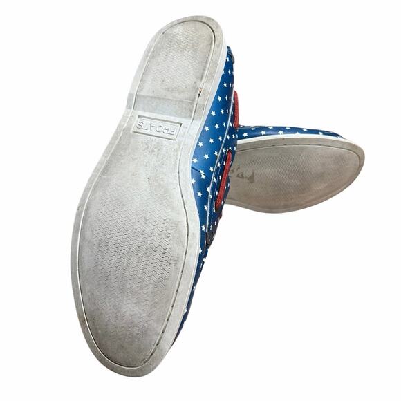 Froats Star Spangleds Boat Shoes 10.5 Americana Preppy - Picture 6 of 7